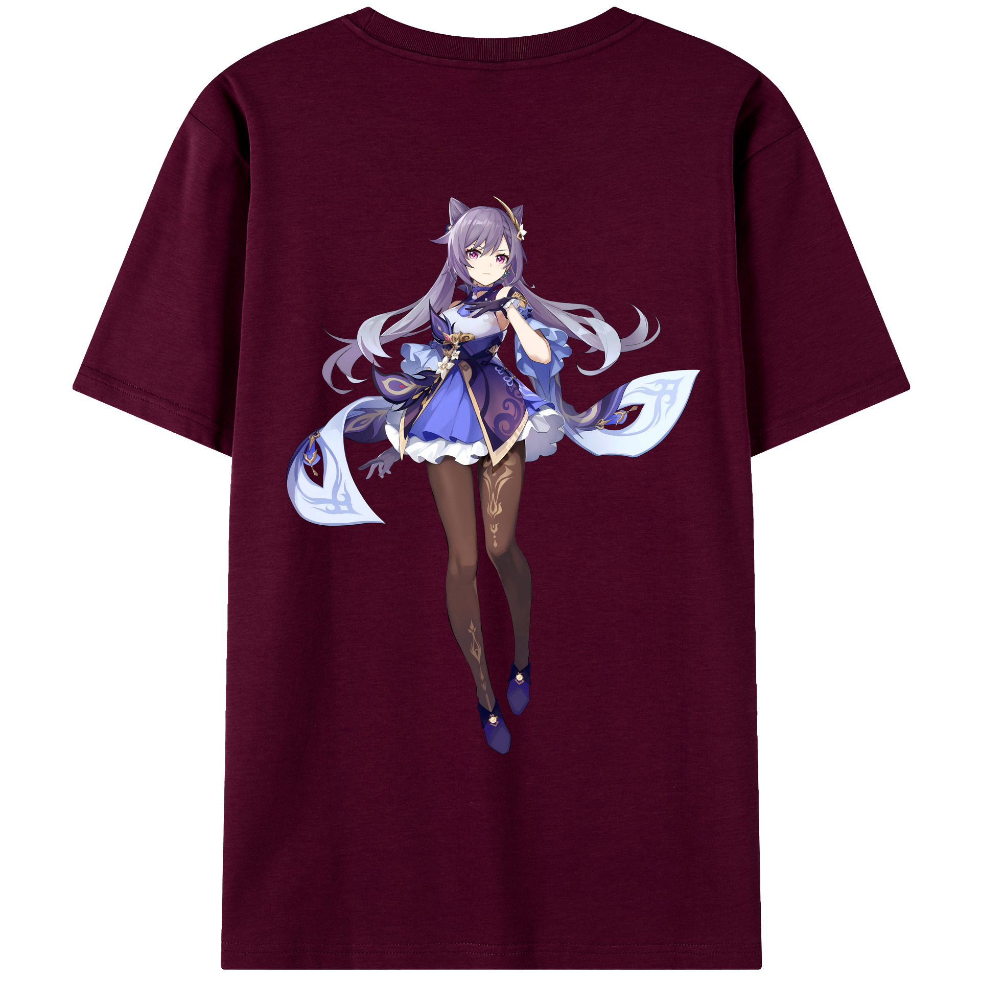 げんし神 刻晴 こくせい genshin Kokusei レディース半袖Tシャツ(バックプリント)